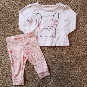Baby girl bunny outfit